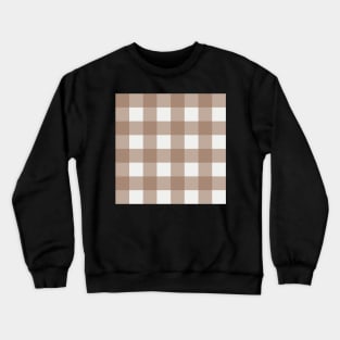 Little Critter Plaid - White and Light Brown Crewneck Sweatshirt